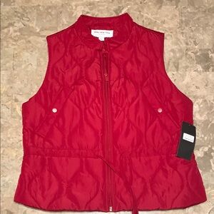 Marc New York Women's Red Quilted Vest